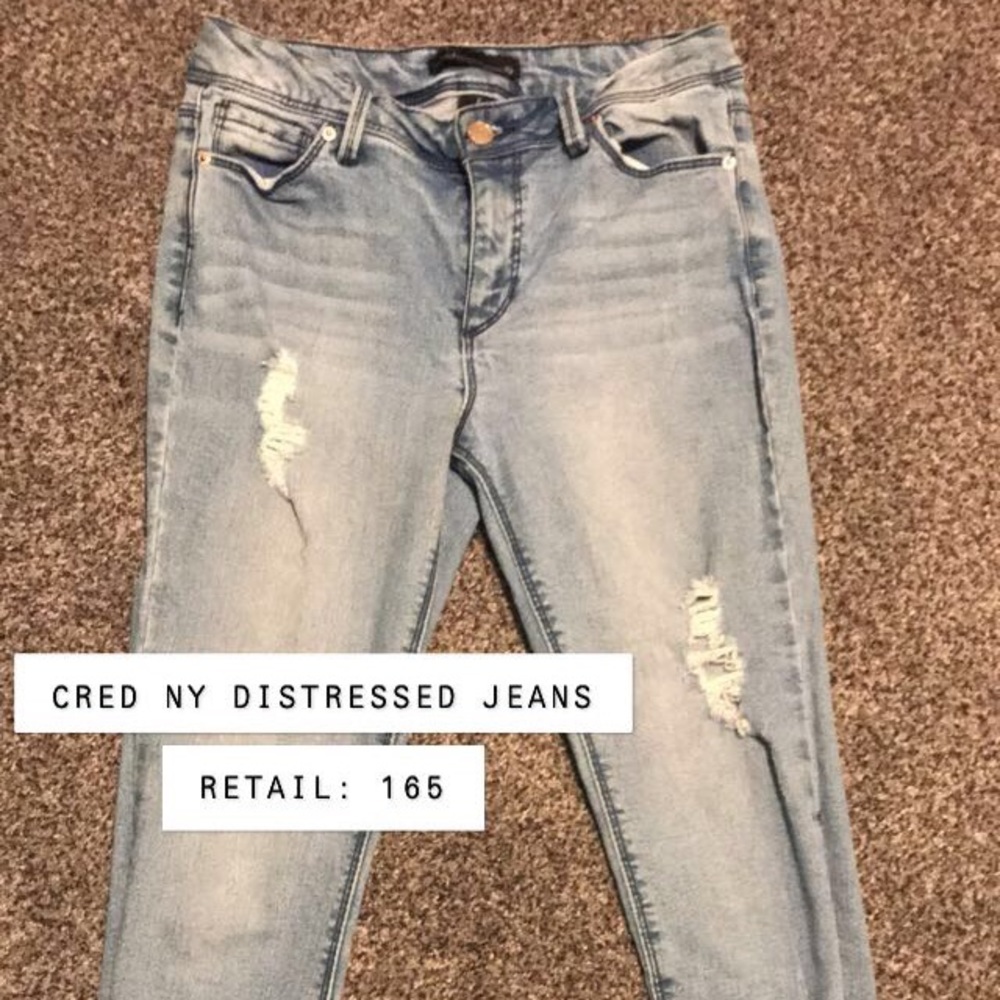 CRED NY distressed jeans